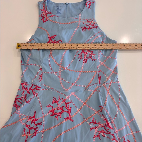 J. McLaughlin Turnberry Blue and Pink Sleeveless Athletic Dress/Skort Size 12 - Picture 5 of 6
